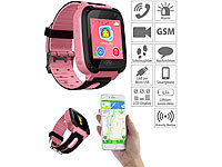 TrackerID Kinder-Smartwatch mit Telefon, Kamera, Chat und SOS-Funktion, rosa