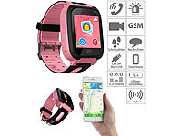 TrackerID Kinder-Smartwatch mit Telefon, Kamera, Chat und SOS-Funktion, rosa; Kinder-Smartwatches mit Tracking per GPS & GSM/LBS Kinder-Smartwatches mit Tracking per GPS & GSM/LBS Kinder-Smartwatches mit Tracking per GPS & GSM/LBS 