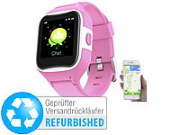 TrackerID Kinder-Smartwatch mit GPS-/GSM-/WiFi-Tracking, Versandrückläufer; Wasserdichte GPS-, WLAN- & GSM-Tracker mit Apps & SOS-Funktionen Wasserdichte GPS-, WLAN- & GSM-Tracker mit Apps & SOS-Funktionen 