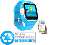 TrackerID Kinder-Smartwatch mit GPS-/GSM-/WiFi-Tracking, Versandrückläufer; Wasserdichte GPS-, WLAN- & GSM-Tracker mit Apps & SOS-Funktionen Wasserdichte GPS-, WLAN- & GSM-Tracker mit Apps & SOS-Funktionen 